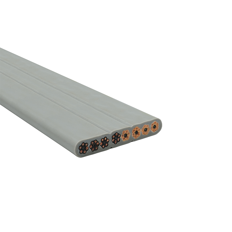 구리 코어 PVC 절연 PVC 외장 엘리베이터 플랫 케이블