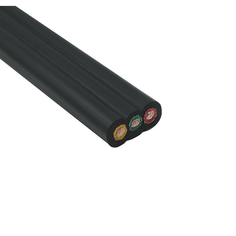 구리 코어 PVC 절연 PVC 외장 차폐 엘리베이터 플랫 케이블