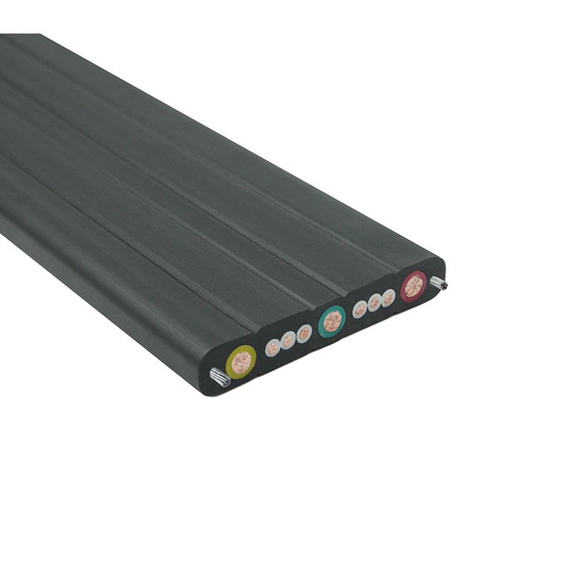 강철 와이어가 있는 복합 외장 크레인 이동 평면 케이블