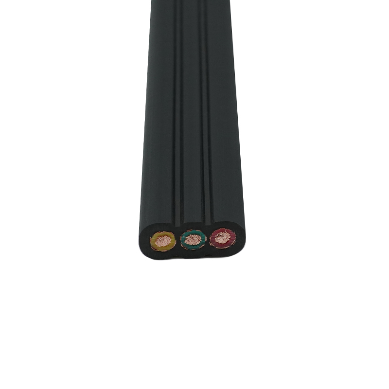 구리 코어 PVC 절연 PVC 외장 차폐 엘리베이터 플랫 케이블