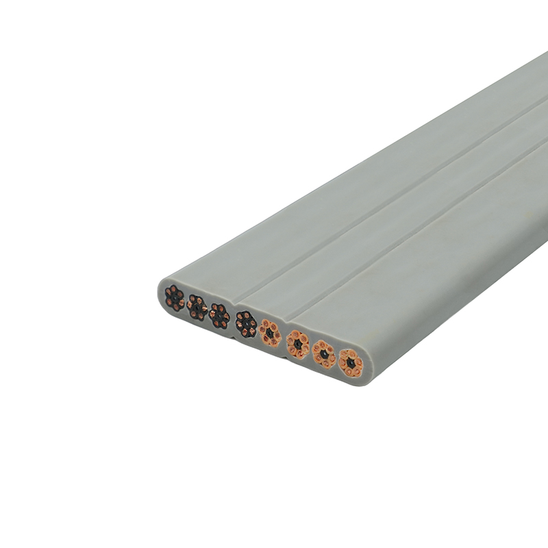 구리 코어 PVC 절연 PVC 외장 엘리베이터 플랫 케이블