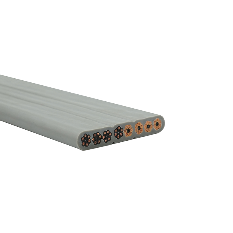 구리 코어 PVC 절연 PVC 외장 엘리베이터 플랫 케이블