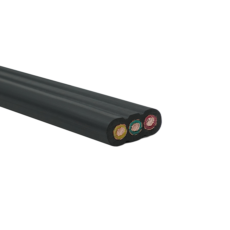 구리 코어 PVC 절연 PVC 외장 차폐 엘리베이터 플랫 케이블