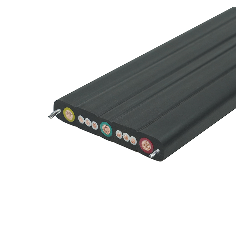 강철 와이어가 있는 복합 외장 크레인 이동 평면 케이블