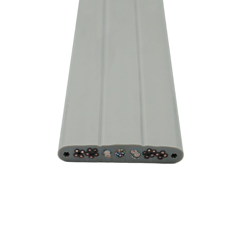 철강선을 가진 구리 핵심 PVC에 의하여 격리되는 PVC 칼집 엘리베이터 평면 케이블