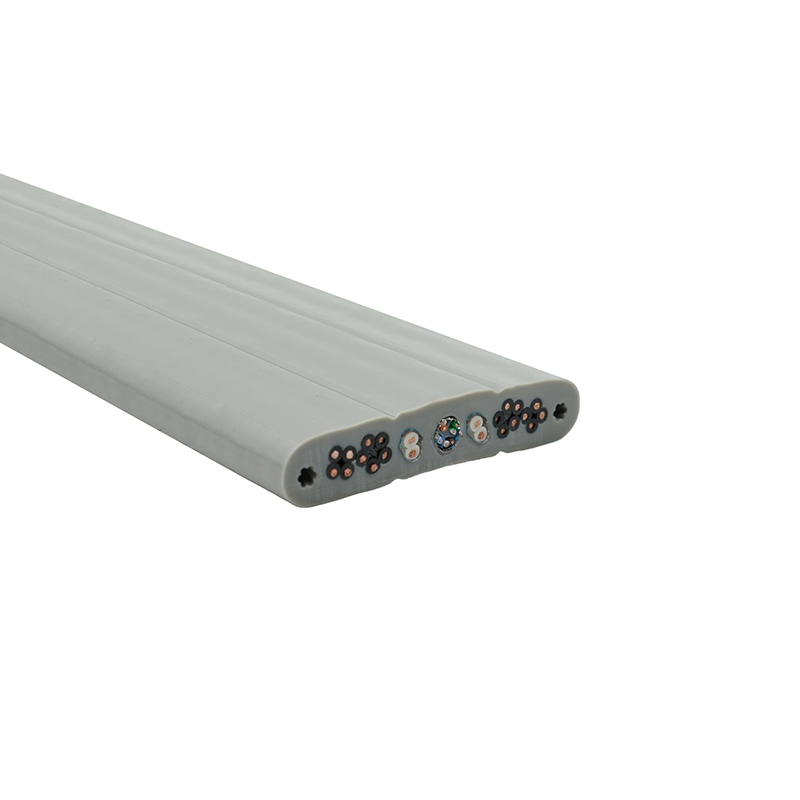 철강선을 가진 구리 핵심 PVC에 의하여 격리되는 PVC 칼집 엘리베이터 평면 케이블