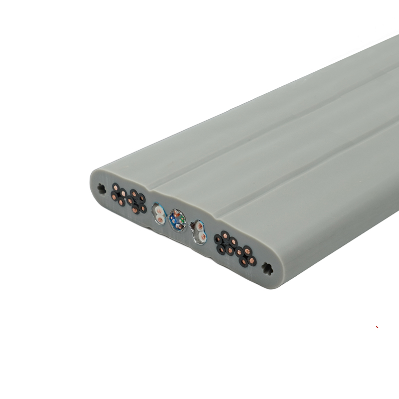 철강선을 가진 구리 핵심 PVC에 의하여 격리되는 PVC 칼집 엘리베이터 평면 케이블